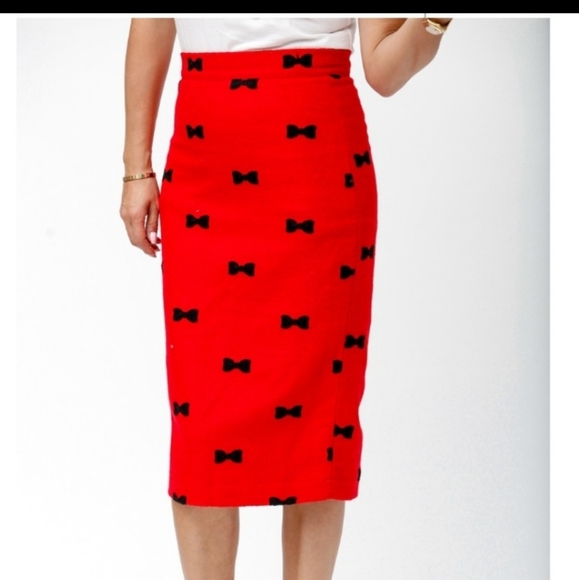 🆕️ PinUp Style Pencil Skirts with bow print - Picture 2 of 5